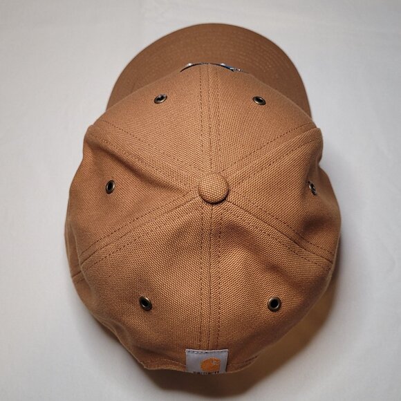 Miami Marlins Carhartt x '47 Brand Mens Brown Clean Up Adjustable Hat Cap MLB - Picture 6 of 9